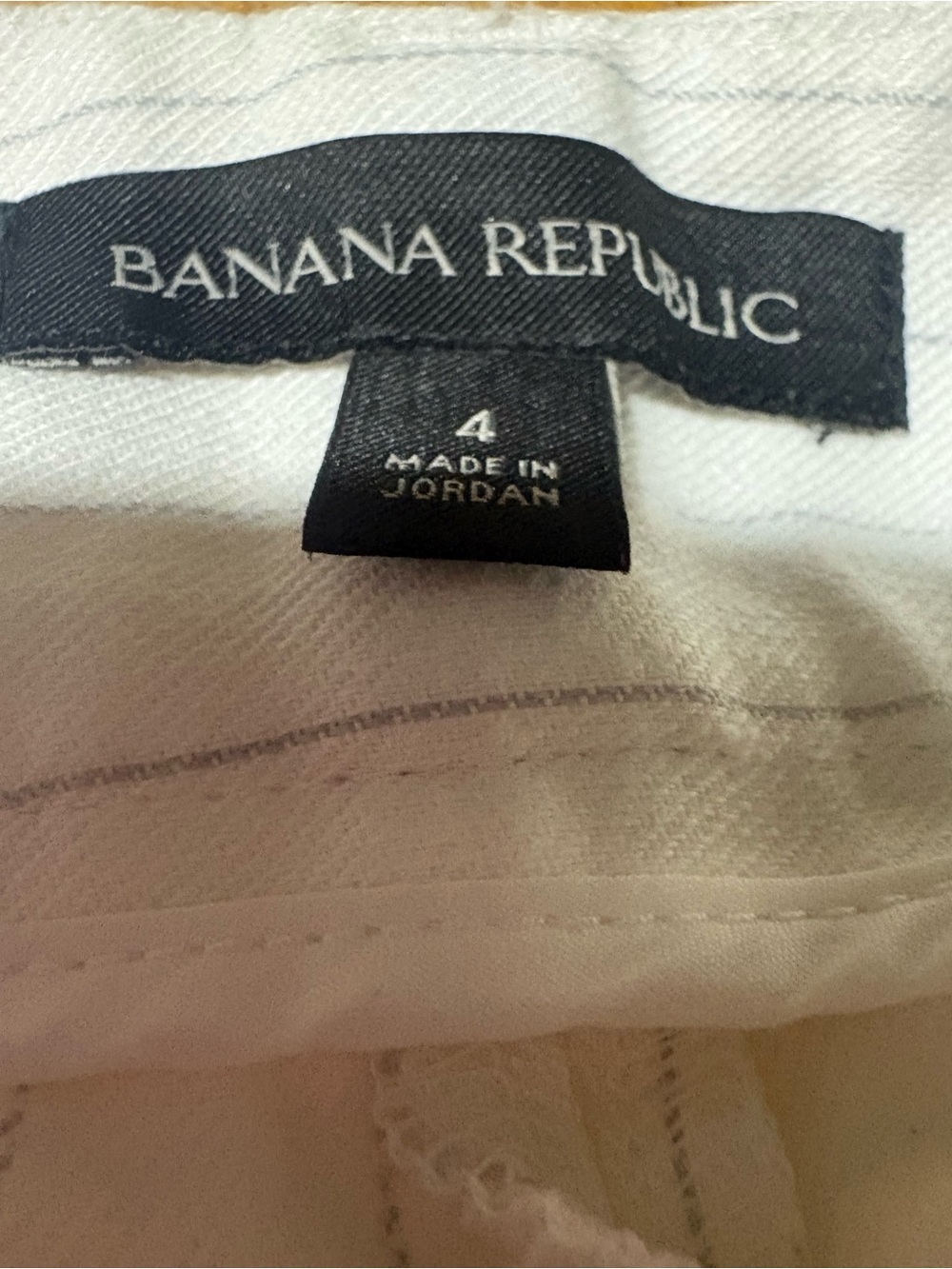 Banana Republic White Pinstripe Bermuda Shorts - Picture 5 of 5